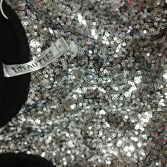 Vintage Beautees Girl's Formal Dress Black/Silver Party/Wedding - Picture 4 of 10